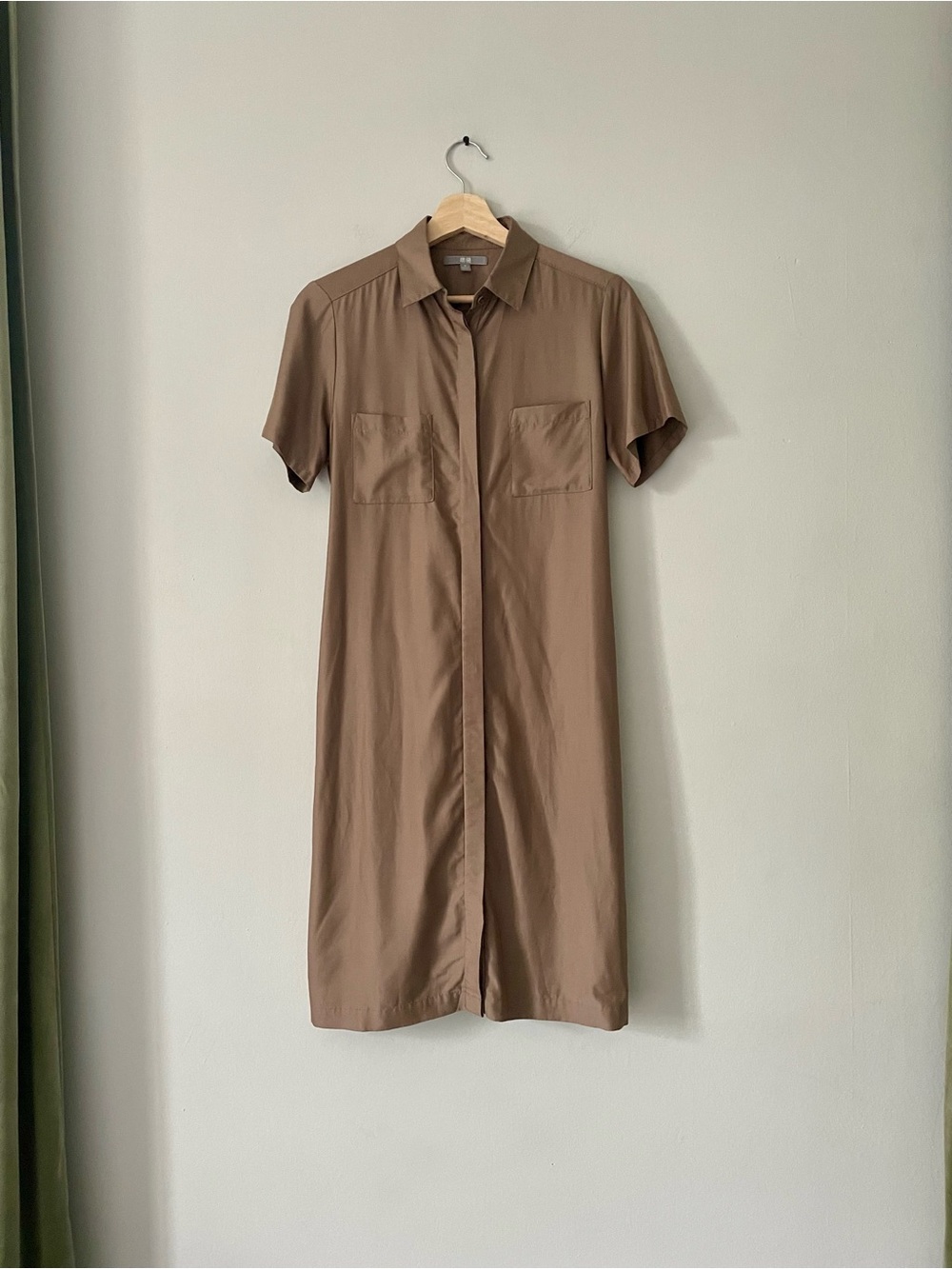 Uniqlo Button Down Short Sleeve Shirt Dress